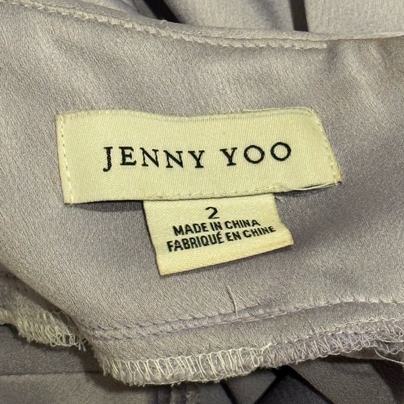 Jenny Yoo Addison Slip Dress in Lilac Mist Bridesmaid Wedding - Damaged Hemline - Picture 9 of 11